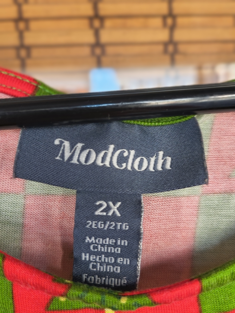 ModCloth Christmas Tree, Red And Green Dress 2x - Picture 3 of 5